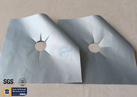 PTFE Coated Fiberglass Fabric Non Stick Stovetop Burner Protector Silver