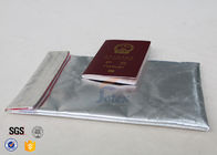 6mm Thickness Fireproof Document Bag / Fire Resistant Cash Bag