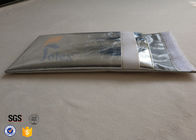 Silver + Grey Inside Fiberglass Fabric Fireproof Document Bag Portable