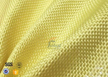 1500D 305gsm Yellow Kevlar Aramid Fabric For Bulletproof Vest TDS Approval