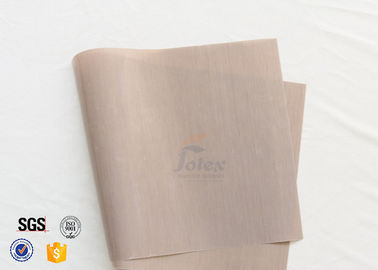 Non Stick Brown PTFE Coated Fiberglass Fabric Food Grade For BBQ Grill Mat