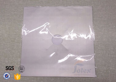 PTFE Coated Fiberglass Fabric 4PCS Silver 10.6” x 10.6” Gas Range Protectors Stovetop Burner Liners