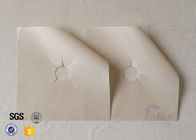 Beige PTFE Coated Fiberglass Fabric Stovetop Burner Liner 10.6x10.6 Inches