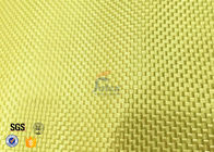 Plain / Twill Weave Aluminized Kevlar Fabric 1000D Yellow Chemical Resistance