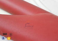0.8mm 700gsm Red Silicone Coated High Silica Fabric Cloth For Fire Blanket
