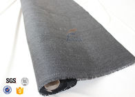 800gsm Black Vermiculite Coated Fiberglass Fabric Thermal Insulation Materials