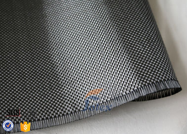 3K 280g 0.34mm Plain Weave Silver Carbon Fiber Fabric For Structure Reinforcement