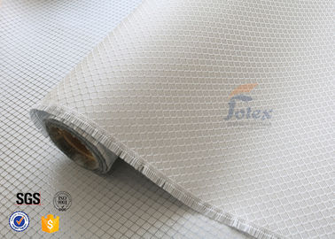 Silver Coated Fabric Fire Resistant 0.2mm 220g Aluminized Fiberglass Cloth