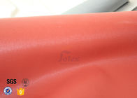 Red Silicone Coated High Silica Fabric 800℃ 0.7mm 37" Fire Blanket Cloth
