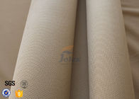 800℃ Fiberglass Fire Blanket 1.2mm 1150g , Satin Weave Brown Silica Fabric