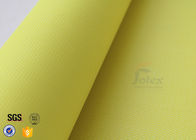 0.5mm 530gsm Yellow PU Coated Fiberglass Cloth Insulation Abrasion Resistant