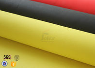 Yellow 0.5mm 530g 100cm  PU Fiberglass Cloth Thermal Insulation Materials