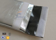 Silver Outside Fireproof Bag Pouch Non Irritating Fiberglass 1000℉ 17x27cm