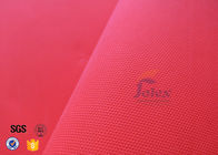 Fire Blanket Red Acrylic Coated Fiberglass Flame Resistant Fabric 260℃ 480g