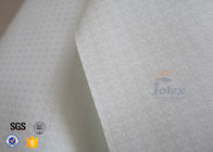 300g 0.009" White Silicone Fiberglass Fabric For BBQ Apron Fire Sparks Resistant