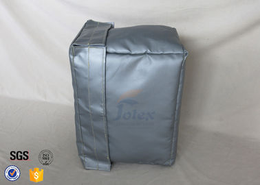 300℃ Industrial Fiberglass Jacket Removable Thermal Insulation Cover Grey