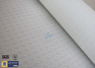 White Silicone Coated Fiberglass Fabric 0.25mm 300gsm BBQ Fireproof Apron Cloth