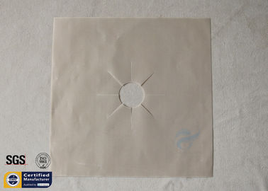 Fiberglass Fabric 10.6"X10.6" Beige PTFE Stovetop Burner Protector 260℃