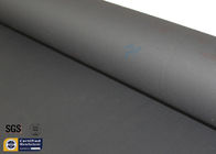 Acrylic Coated Fiberglass Fire Blanket Fabric Welding Protection Black 0.43MM