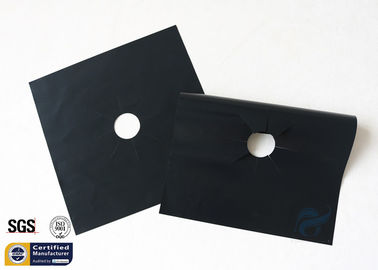 PTFE Coated Fiberglass Fabric 260℃ 27X27CM Black Stovetop Burner Protector