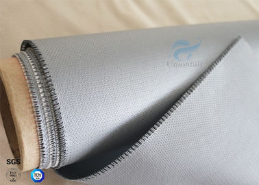 510g Waterproof  260℃ Heat Resistant Gray Silicone Coated Fiberglass Fabric 0.45mm