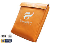 Non Itchy Fireproof Document Bag 1523 ℉ Envelope Pouch 11"x15"x2" Orange