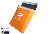 Non Itchy Fireproof Document Bag Cash Pouch 11"x15"x2" Orange Fire Resistant