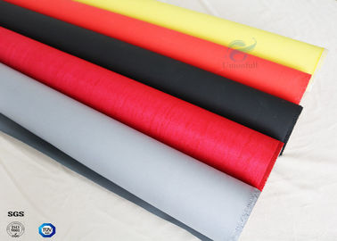 Alkali Free Silicone Coated Fiberglass Fabric C-glass Red Color 40/40g 0.45mm