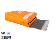 Orange Fireproof Document Bag 7"x11"x2" Fire Safe Passport Cash Pouch Non Itchy