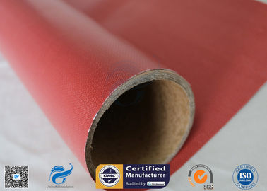 Removable Insulation Jacket 0.45mm Red Color 510g Silicone Coated Fiberglass Fabric