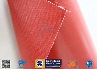 Removable Insulation Jacket 0.45mm Red Color 510g Silicone Coated Fiberglass Fabric