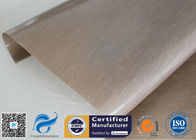 0.12mm Brown ptfe coated fiberglass cloth For Non Stick BBQ Grill Mat