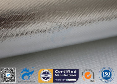 Heat Reflective 0.9mm Aluminium Foil Fiberglass Silver Coated Fabric Pipe Insulation