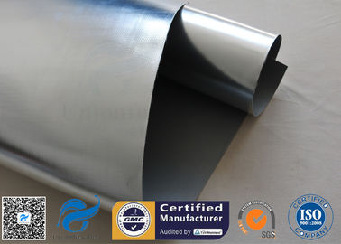 Silver Coated Fiberglass Fabric Heat Resistant Aluminium Foil Insulation Cloth