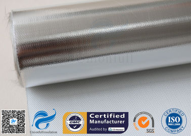 Silver Coated Fabric 430G 0.43MM Twill Aluminium Foil Fiberglass Pipe Insulation