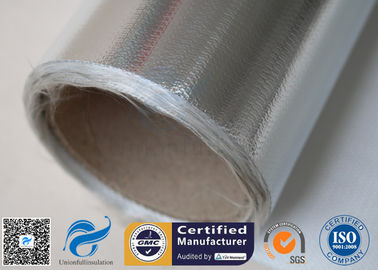 Silver Coated Fabric 430G 0.43MM Twill Aluminium Foil Fiberglass Pipe Insulation