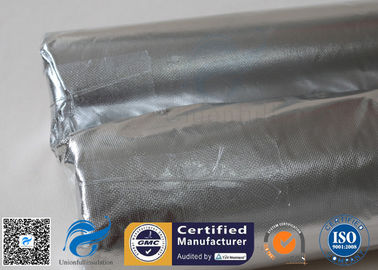 Silver Coated Fabric 430G 0.43MM Twill Aluminium Foil Fiberglass Pipe Insulation