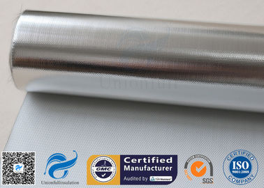 Silver Coated Aluminium Foil Fiberglass Fabric 3732 0.43MM 430G Heat Reflective