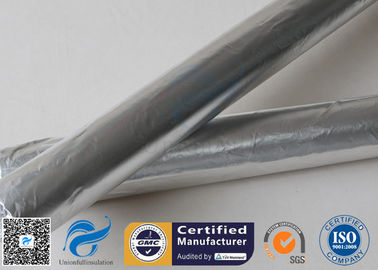 Silver Coated Aluminium Foil Fiberglass Fabric 3732 0.43MM 430G Heat Reflective