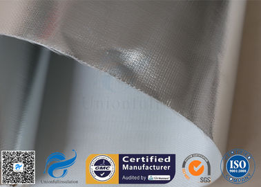 Silver Coated Fabric 430G 0.43MM Twill Aluminium Foil Fiberglass Pipe Insulation