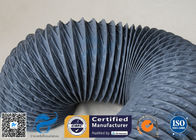 Fire Resistant 200℃ PVC Coated Fiberglass Fabric Flexible Air Duct For Ventilation