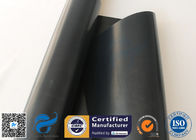 0.25mm Black PTFE Coated Fiberglass Fabric , Plain Weave Fiber Glass Cloth