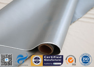 Oil Pipeline Insulation Silicone Coated Fiberglass Fabric Material 0.4 MM Thickness