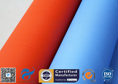 Blue Rubber Silicone Coated Fiberglass Fabric Thermal Insulation Cover 18oz