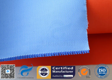 Blue Rubber Silicone Coated Fiberglass Fabric Thermal Insulation Cover 18oz