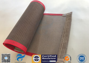 560gsm 4x4mm PTFE Coated Fiberglass Open Mesh For Tortilla Conveyor Belt