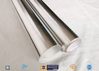 Heat Insulation 0.43mm Thick Aluminium Foil Coated Fiberglass Fabric