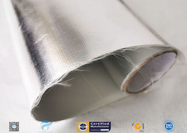 Light / Heat Reflective 300℃ Aluminium Foil Fiberglass Fabric For Pipe Insulation