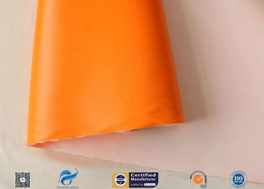 Orange 510g Silicone Coated Fiber Glass Cloth For Fabric Expansion Joint