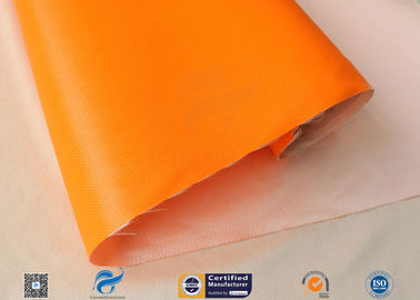 470gsm Thermal Insulation Materials Orange Silicone Coated Fiberglass Cloth